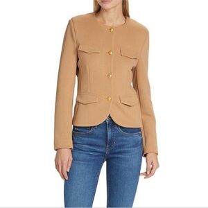 Veronica Beard Kensington knit jacket in latte